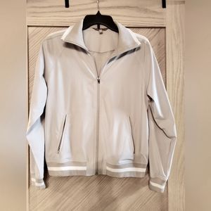 Great Feel Beige Athleta light weight warm up jacket size S